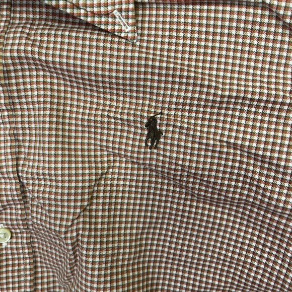 Ralph Lauren Yarmouth Plaid 100% Cotton Button Down Shirt Mens 17 Preppy 1632 - Picture 2 of 7